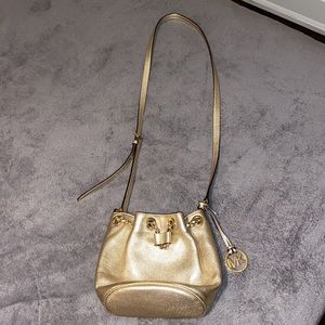 Gold Michael Kors crossbody